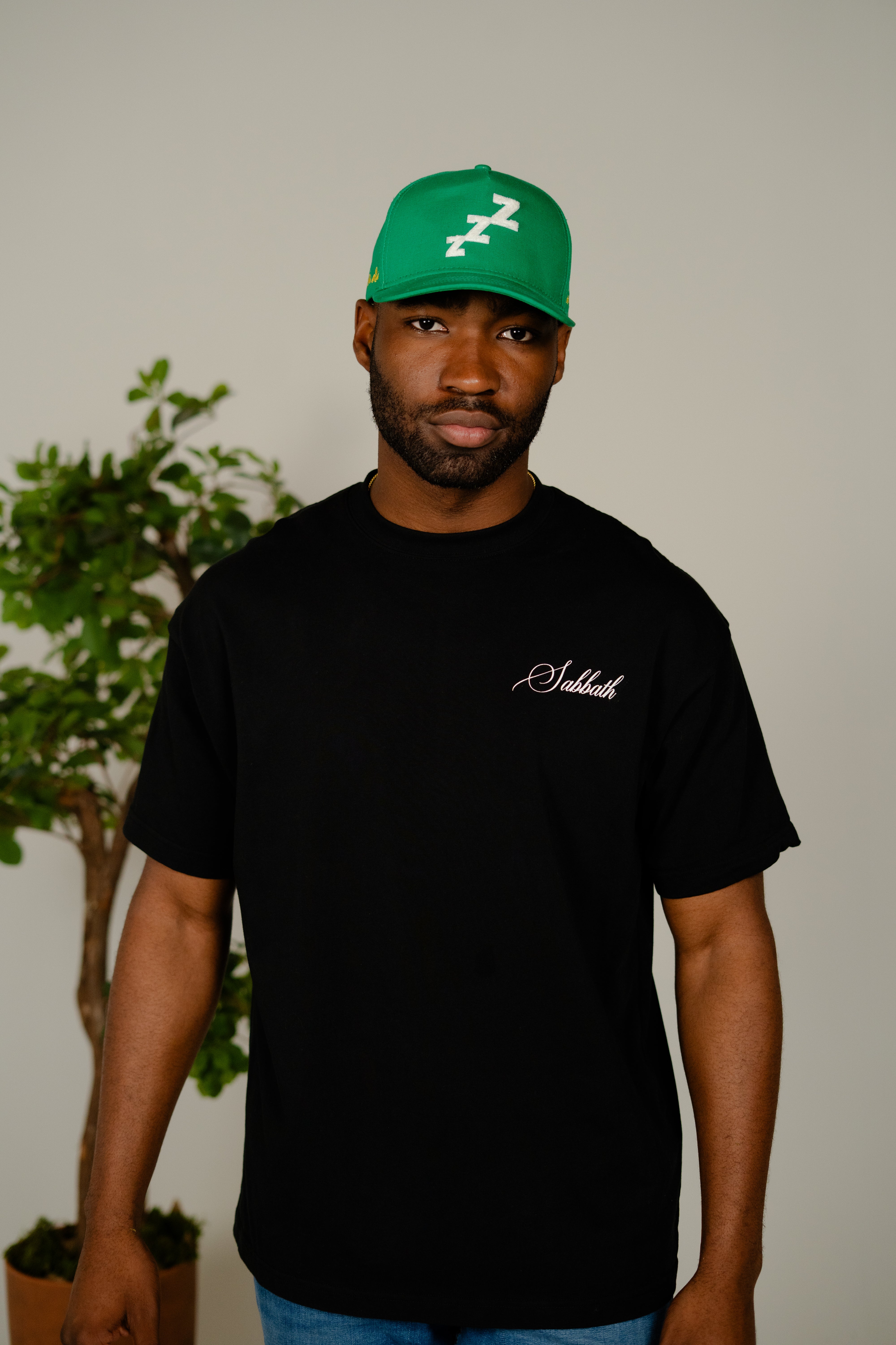 Black 'Signature' Heavy Weight Tee