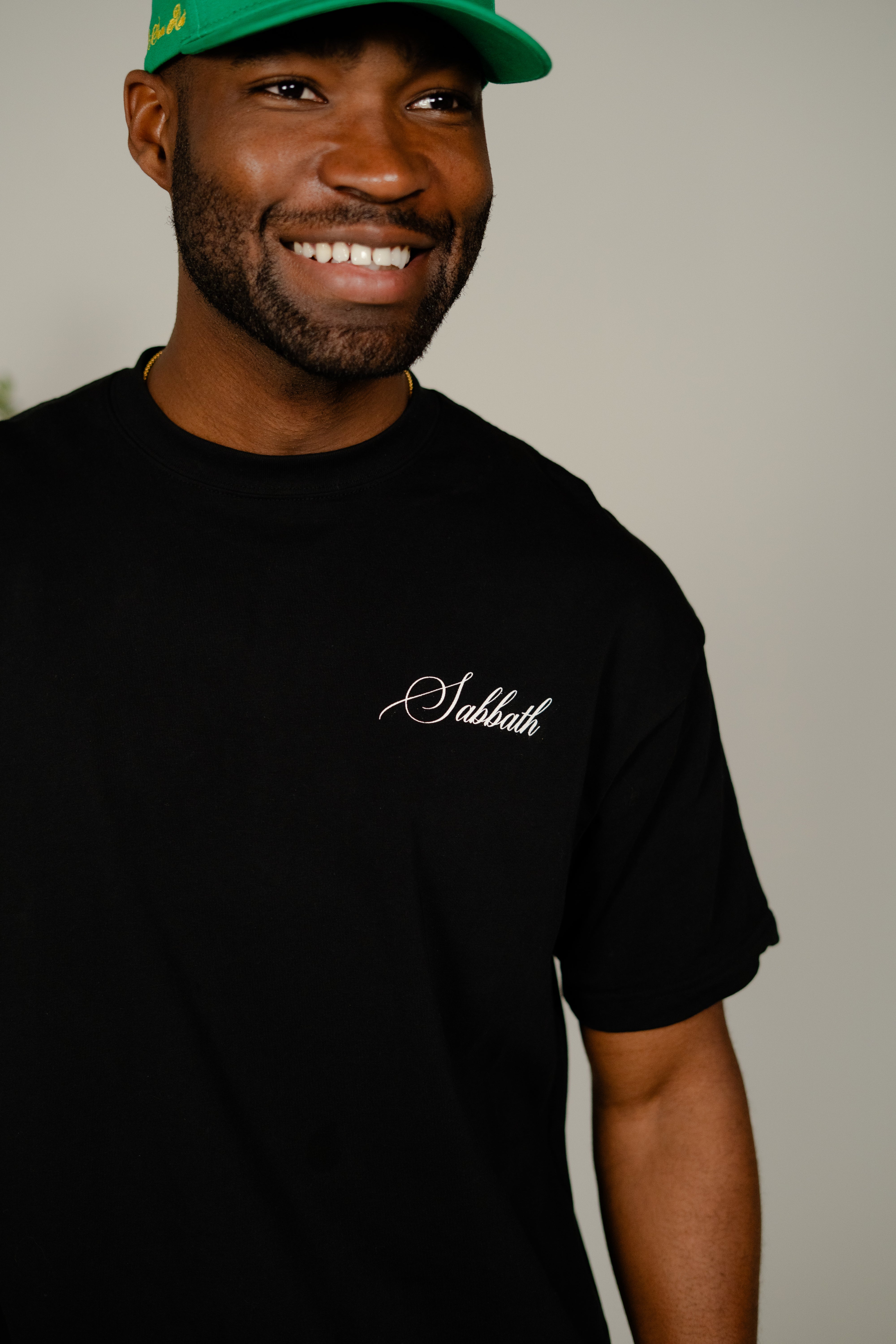 Black 'Signature' Heavy Weight Tee