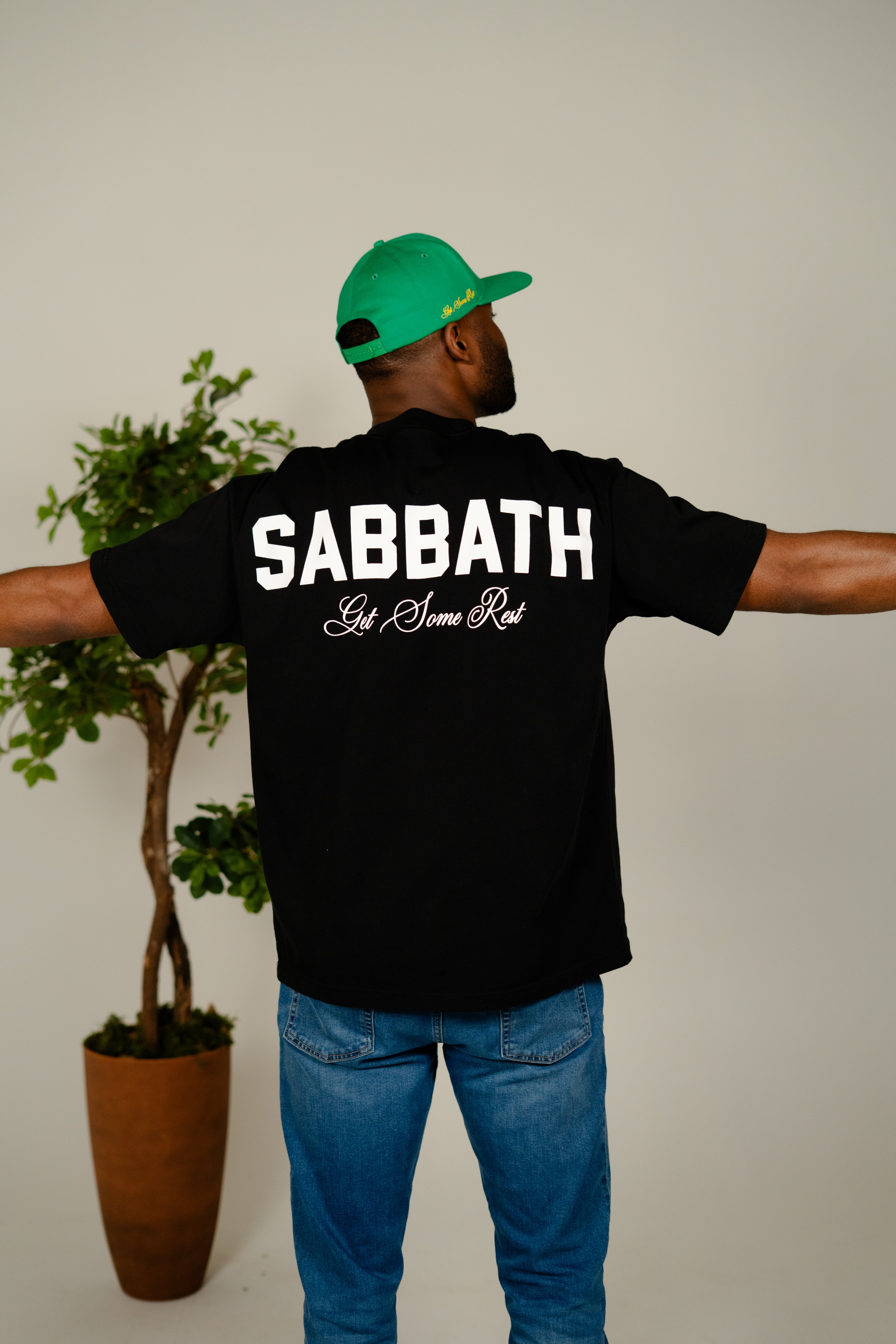 Black 'Signature' Heavy Weight Tee