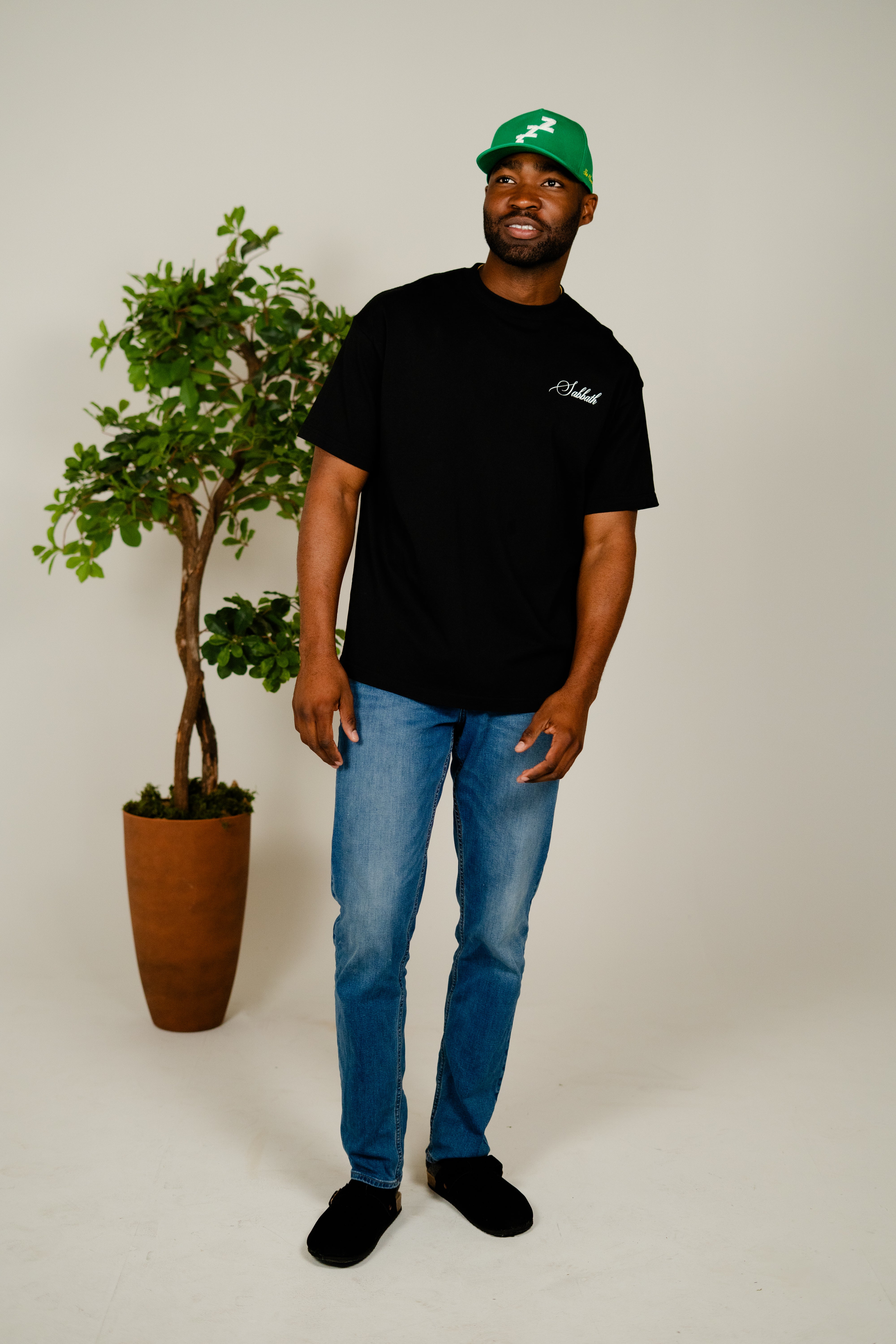 Black 'Signature' Heavy Weight Tee