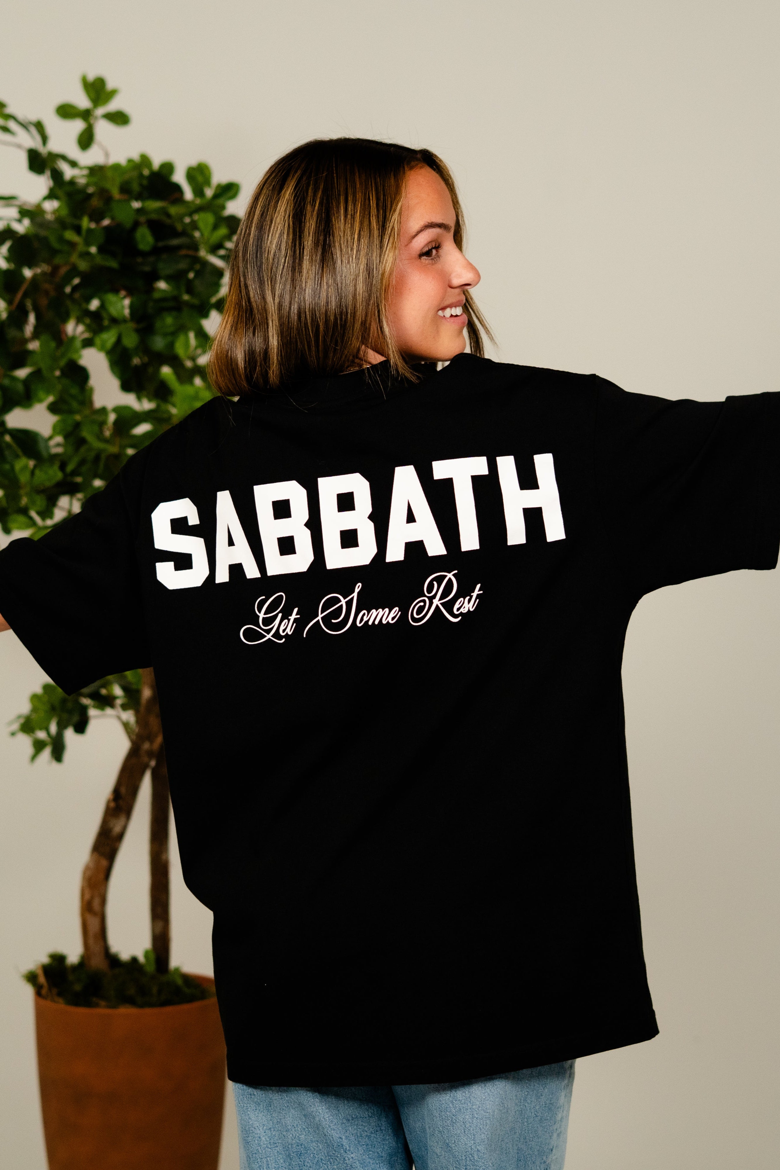 Black 'Signature' Heavy Weight Tee